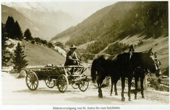 Hüttenversorgung Ende 1800 | © DAV Konstanz