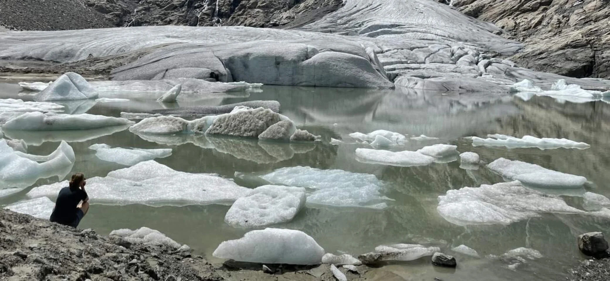 Der Schlatenkees-Gletscher: Hier sieht man, wie die Zunge schmilzt | © DAV Summit Club